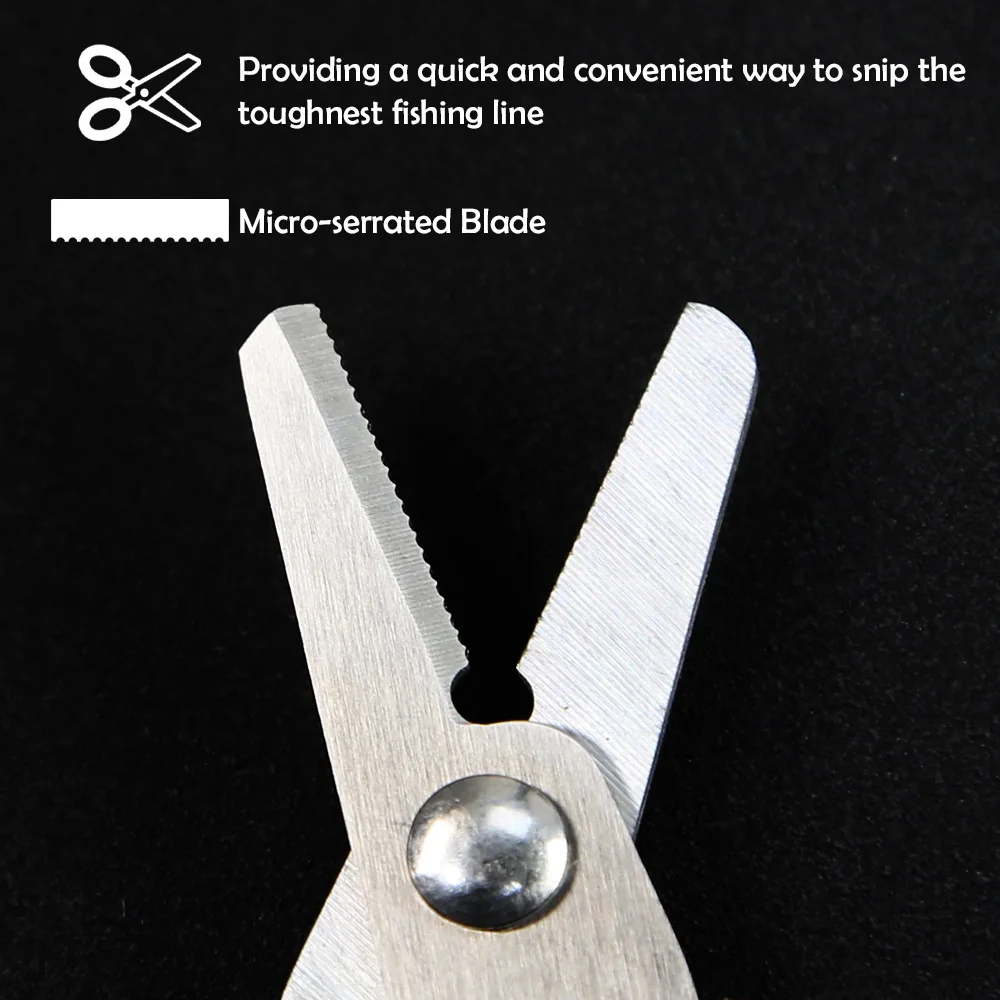 PEAK-tijeras de línea trenzada de pesca, mango antideslizante de acero inoxidable con funda, cortador de alambre afilado, alicates de pesca de mar, herramientas - imagen 3