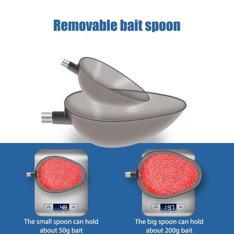 Cucharas de lanzamiento de cebo de pesca antiadherentes, cuchara de cebo retráctil, cuchara de fundición de carbono, herramientas de aparejos de pesca de tiro largo - imagen 3