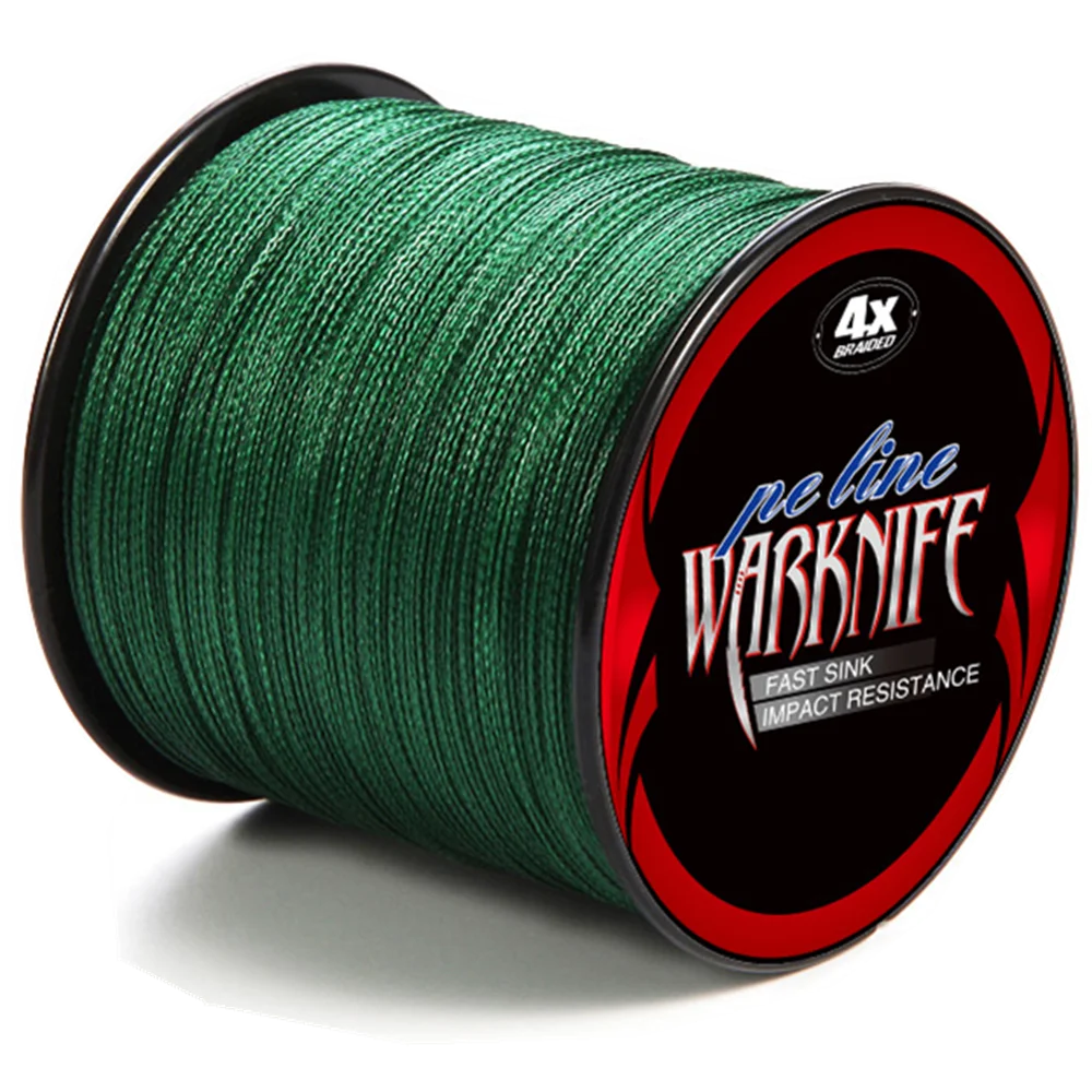 Warknife-sedal trenzado de 300m, hilo de pesca de 4 hebras, multifilamento, cuerda trenzada para sedal de seda - imagen 2