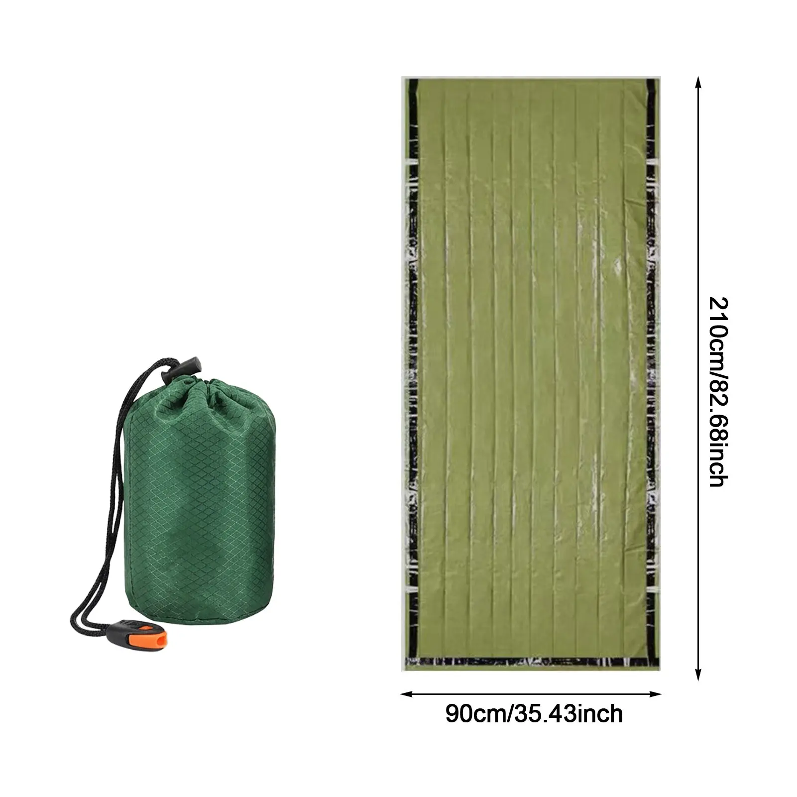 Saco de dormir de emergencia impermeable ligero aislado portátil - imagen 3