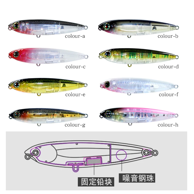 Señuelo duro flotante para pesca, 1 piezas, 85mm, 1 2g/100mm, 20g - imagen 3