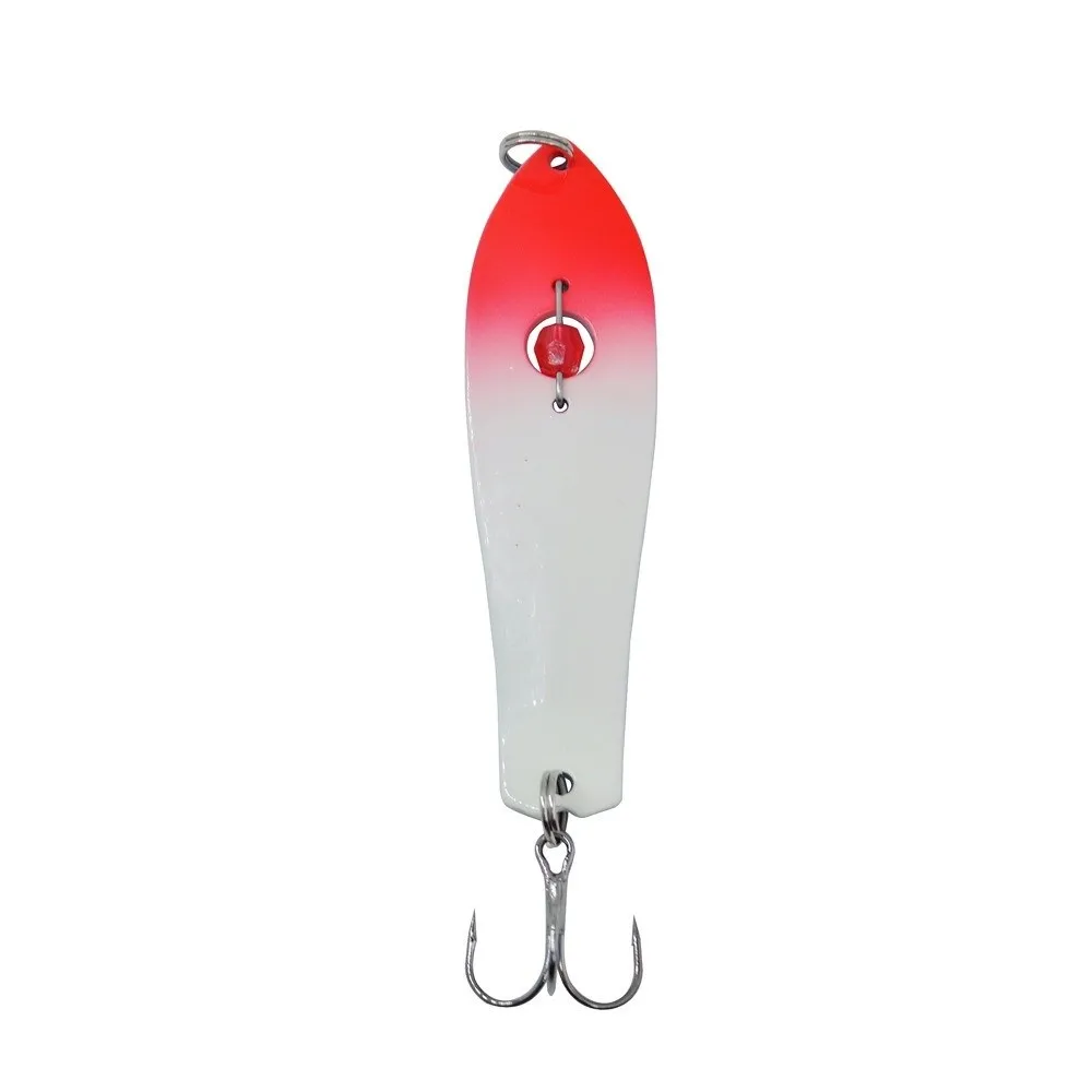 Señuelo de pesca giratorio de 93mm de longitud, 2 uds., 28g de peso, construcción de Metal, señuelos de curricán, Material de latón, cuchara, cebo duro, pesca de Lucio