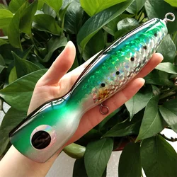 Señuelo Topwater Popper de madera para GT y atún – Stickbait lápiz