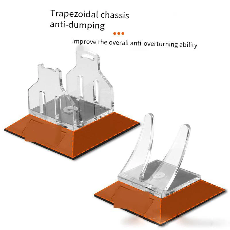 Estante de exhibición de carrete de pesca giratorio acrílico, soporte de almacenamiento, accesorios de decoración, soporte de muestra de Señuelos de Pesca, 2 uds. - imagen 2