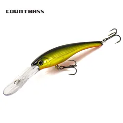COUNTBASS Crankbaits-señuelo de pesca de plástico duro, Wobblers, sábalo, lubina, perca, 90mm, 13g