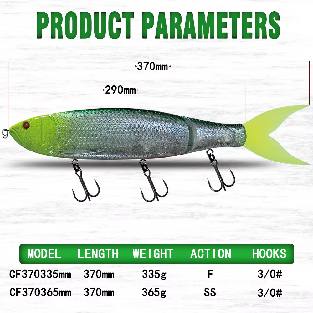 Señuelo articulado para lucio – Flotante y hundido - imagen 4
