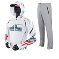 white red gray pants