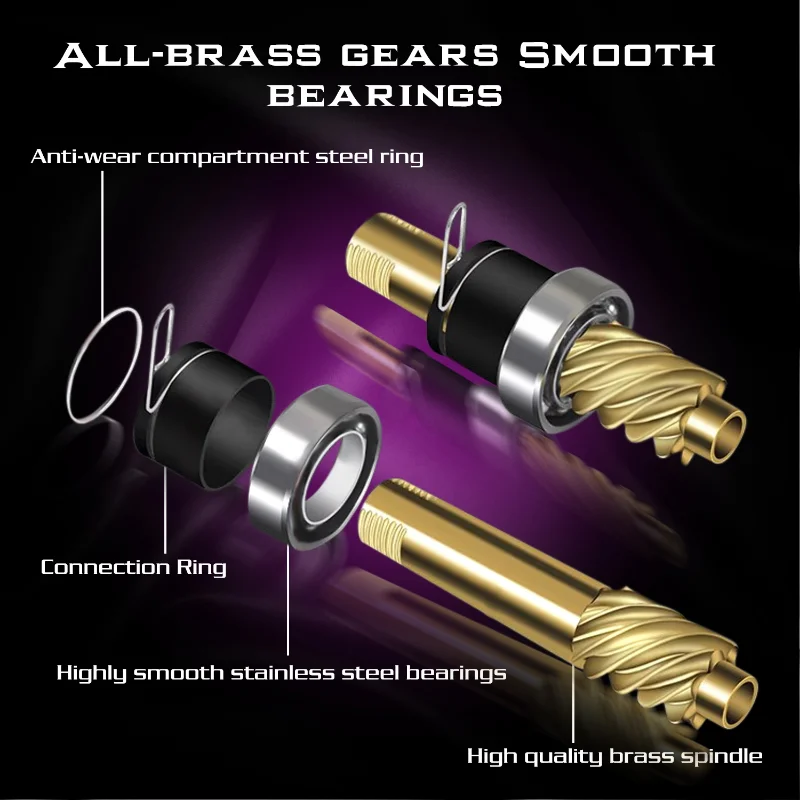 Sougayilang-carrete de pesca giratorio, resistencia al agua, potencia de arrastre máxima de 10KG, para Lucio, 1000-5000, 5,2: 1 - imagen 4