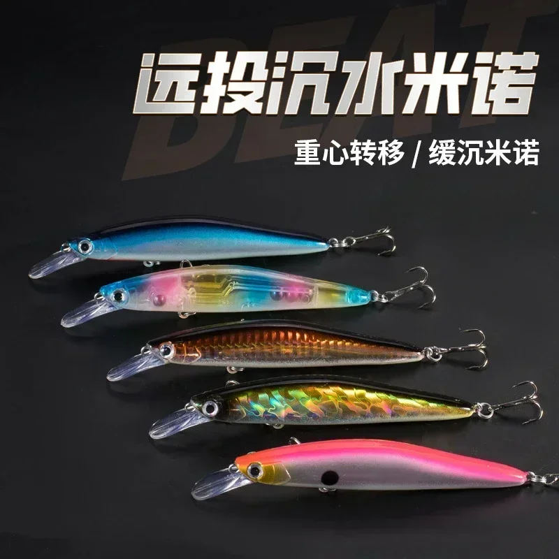 Cebo de Luya sumergido Mino, perca de agua dulce, cebo de pesca de mar, 120mm/14g - imagen 2