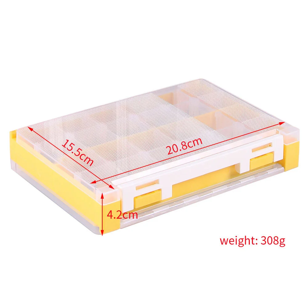 Seaknight-Caja de PVC de pesca de doble cara, gran capacidad, accesorios de pesca impermeables, contenedor de almacenamiento resistente, LurebaiT, nuevo, 2022 - imagen 3