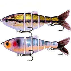 Swimbait multiarticulado realista para lucio muskie lubina