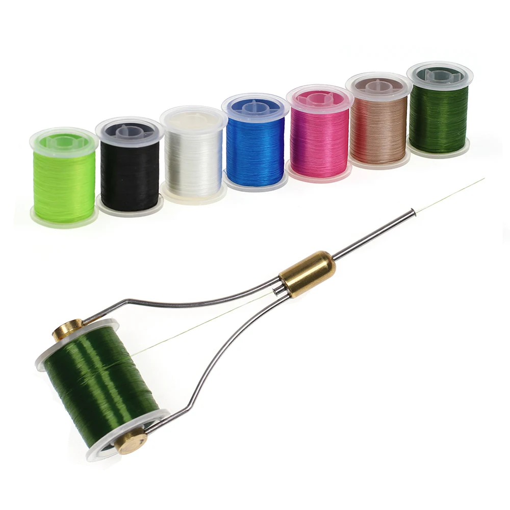 ICERIO 50D hilo fino de alta resistencia para atar moscas, Material plano y liso de nailon ligeramente encerado - imagen 5