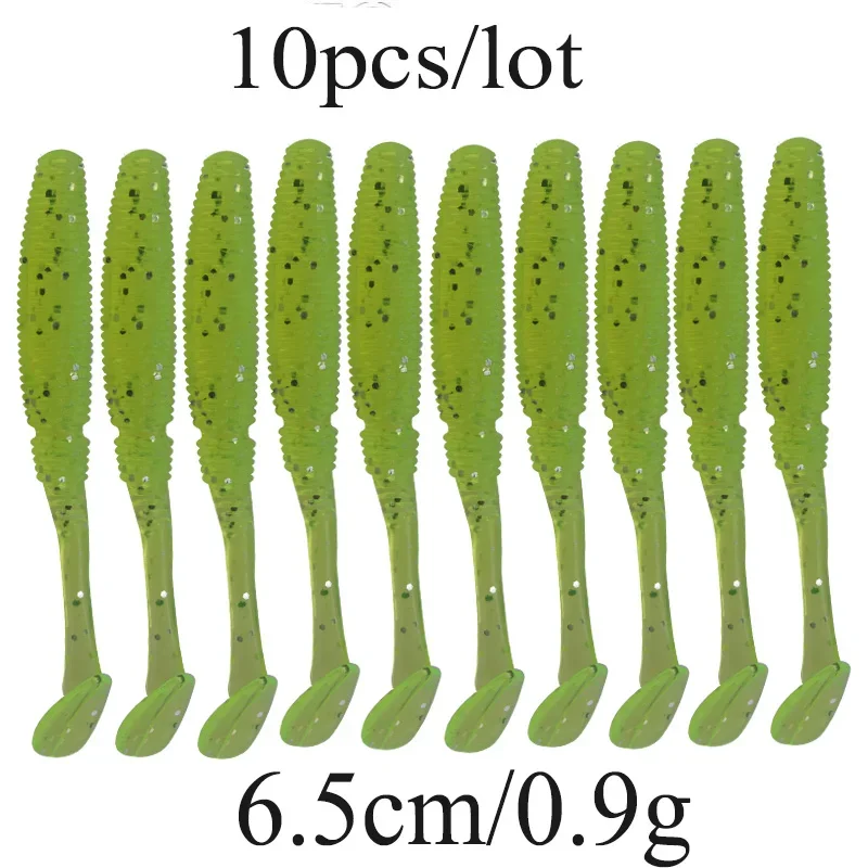 20 Uds. Señuelo de Pesca suave de silicona 5,5 cm 0,8g Jig cebo suave señuelos de goma Artificial Swimbait Shad Bass Pesca aparejos de Pesca - imagen 2