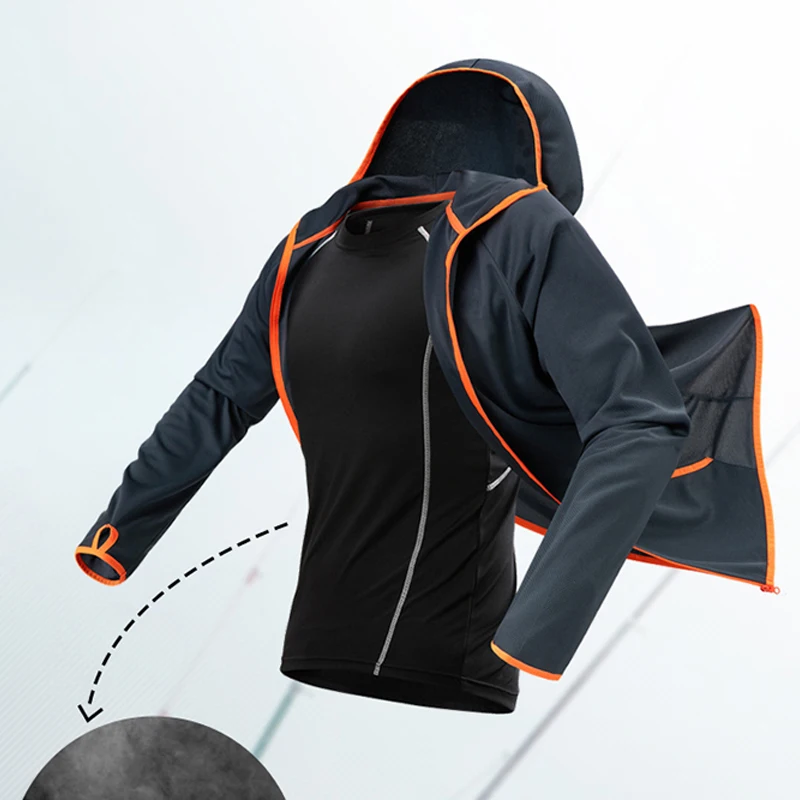 Nueva ropa de pesca repelente al agua de seda de hielo, tecnología de ropa hidrofóbica, listado de kleding, chaquetas con capucha para acampar al aire libre para hombres - imagen 3