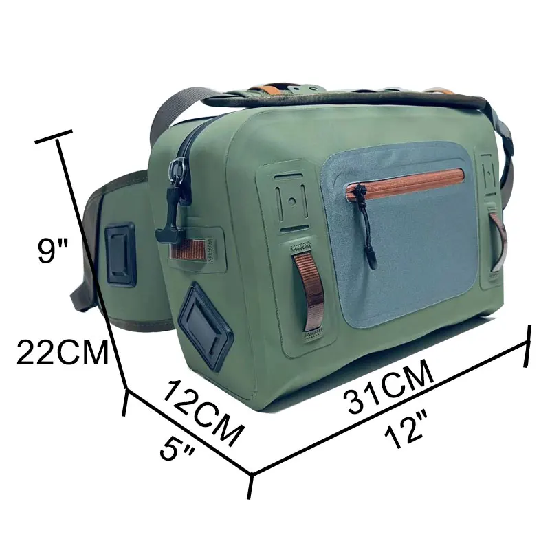 Bolsa de almacenamiento para pesca con mosca, bolsa seca impermeable versátil para canoa, surf, kayak - imagen 5