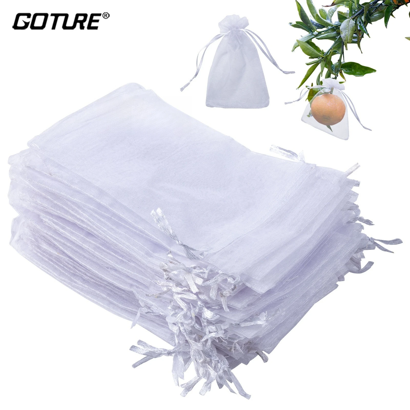 Goture-bolsa de cultivo al aire libre, bolsa de protección de uvas, productos de malla para el Control de plagas de frutas, bolsa de plántulas de fresa de gasa transpirable