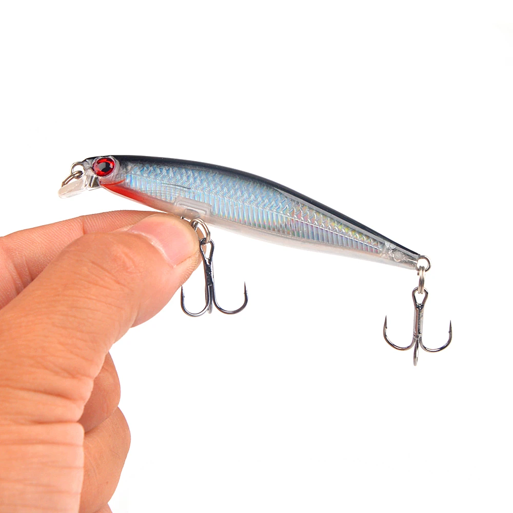 Señuelo de Pesca piezas Minnow, cebo duro que se hunde, Wobbler Jig Bait Crankbait, carpa, Lucio, aparejos de Pesca SwimBait, 80mm, 5,2g - imagen 3