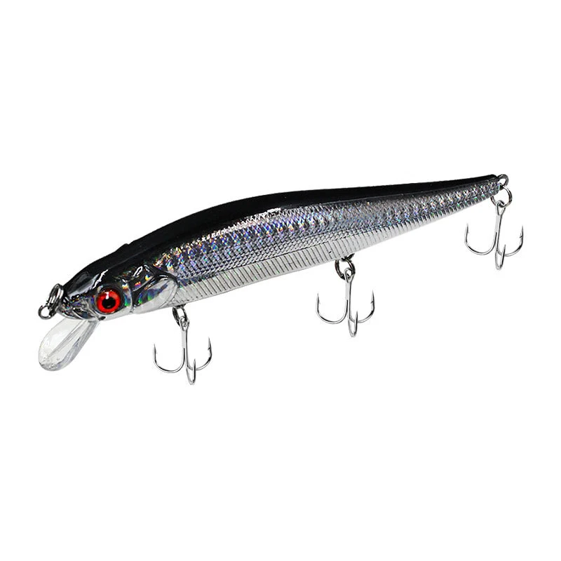 Señuelo de pesca flotante Minnow, cebo duro con anzuelo triple, aparejo de manivela, cebo Artificial, 22g, 14cm - imagen 3