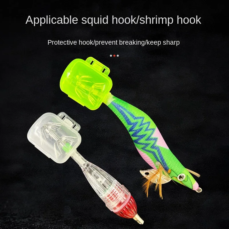 Anzuelos DE SEGURIDAD DE 30 piezas, Protector de anzuelos de calamar, pulpo, sepia, camarón, accesorios de pesca - imagen 3