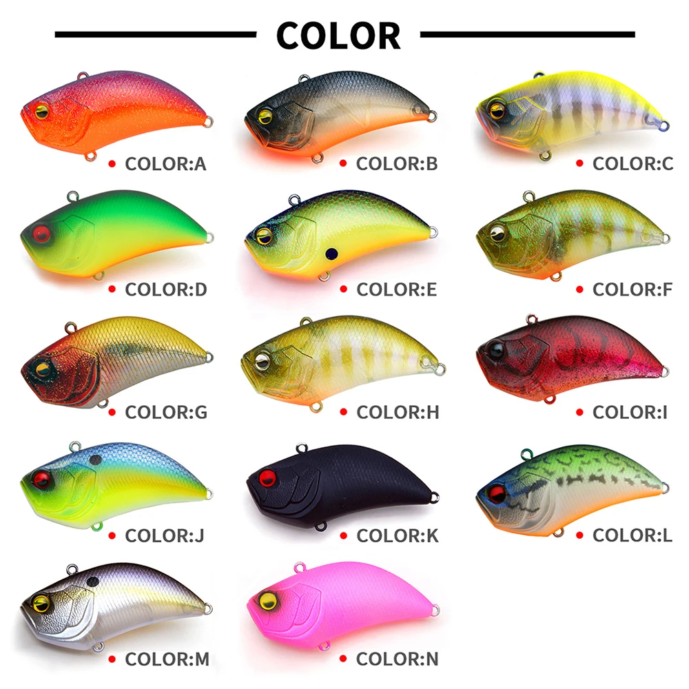 Señuelos de pesca de 5,4 cm, 15g, hundimiento, VIB Wobbler, vibración de fundición larga, cebo duro Artificial, Jerkbait, accesorios de pesca VIBE137 - imagen 5