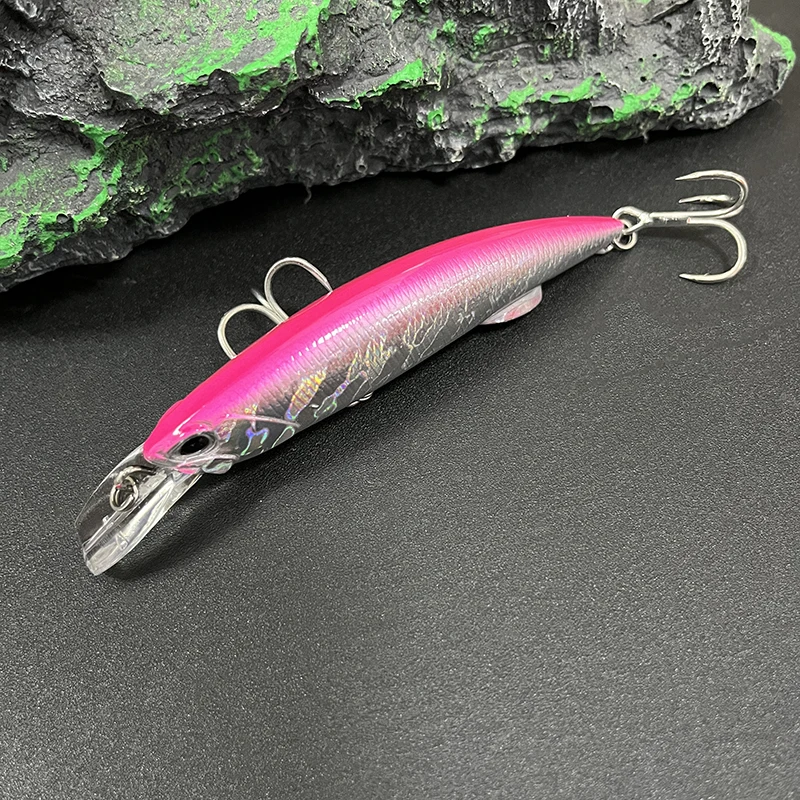 Señuelo Minnow Wobbler hundimiento pesado – Plástico duro japonés - imagen 2
