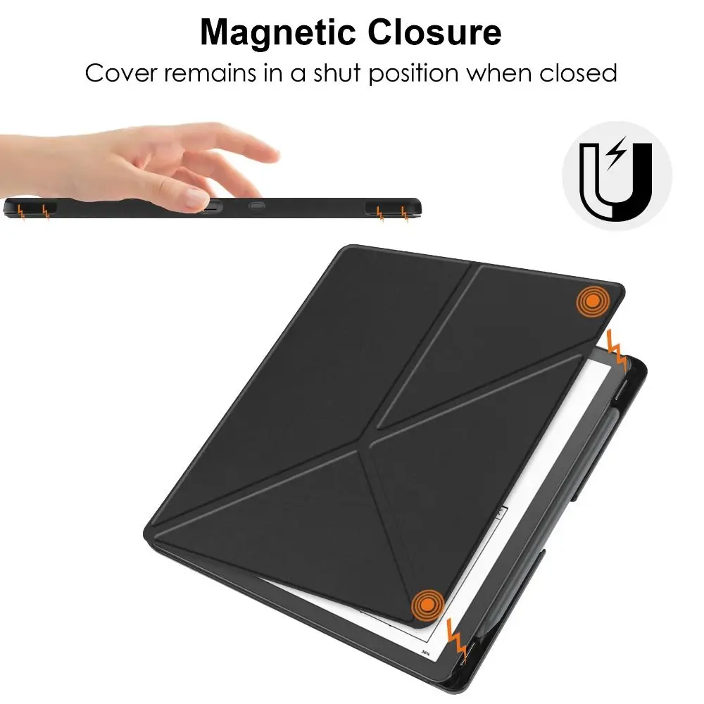 Funda inteligente a prueba de golpes con encendido/apagado automático, funda con soporte plegable múltiple de 10,2 pulgadas para Kindle Scribe 2022/2024 - imagen 4