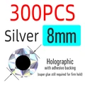 8mm Silver 300pcs
