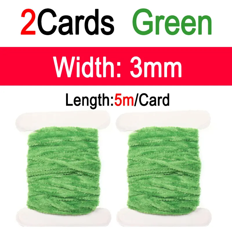 2pcs Green 3mm