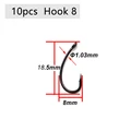 10pcs Hook 8