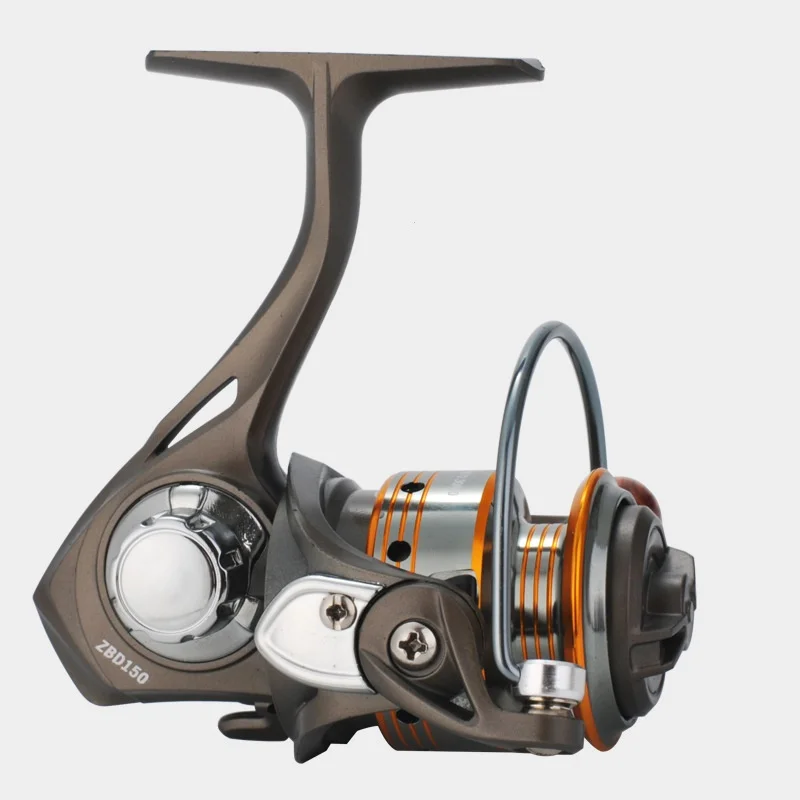 Carrete de pesca en hielo pequeño, carretes giratorios de cabeza de Metal, ZBD150, rodillo de línea eléctrica de alta calidad, rueda de línea de pesca - imagen 3