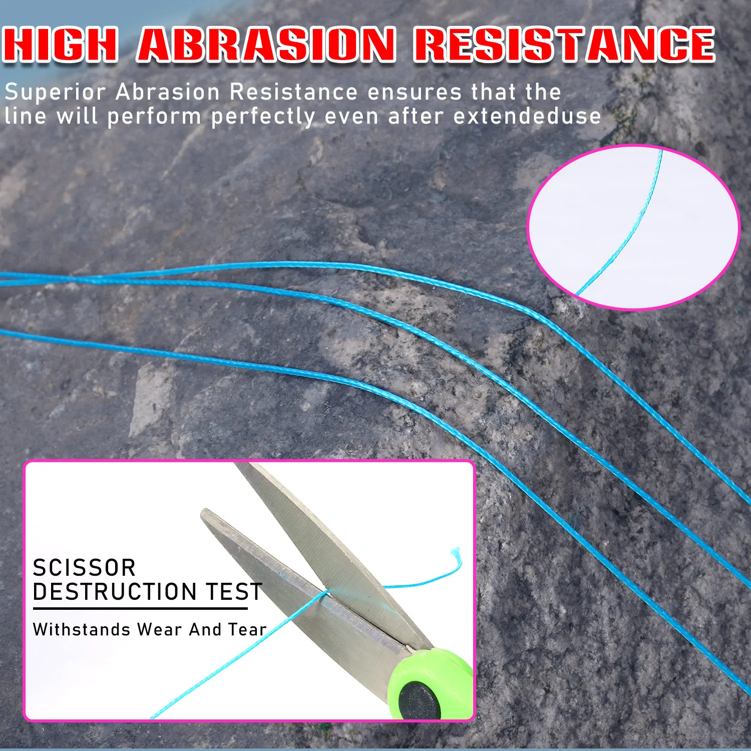 Sougayilang-sedal de pesca trenzado de 8 hebras, multifilamento de 300/500/1000m, hilo de PE para carpa, accesorios de pesca de alambre trenzado - imagen 4