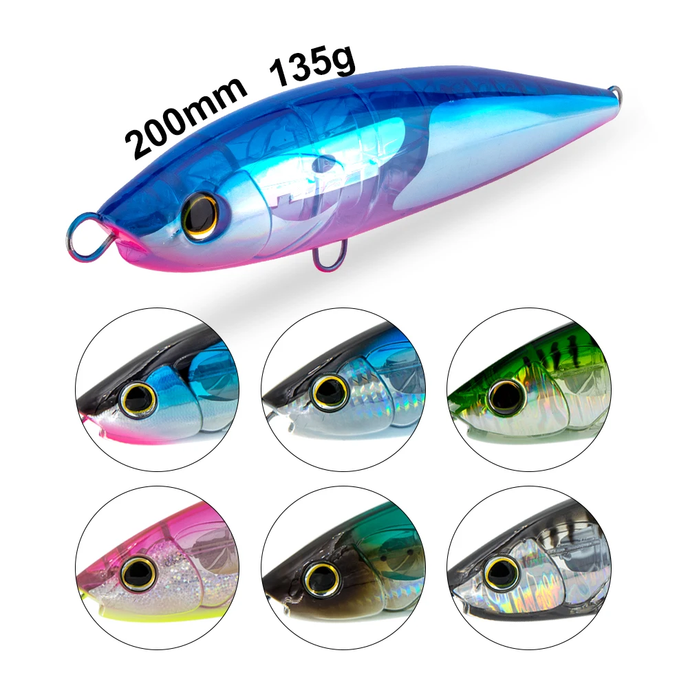 GREENSPIDER-señuelo de Pesca de Mar, señuelo de 90g, 146g, GT Stickbait, Flash blade, lápiz flotante, para curricán, atún, lubina - imagen 5