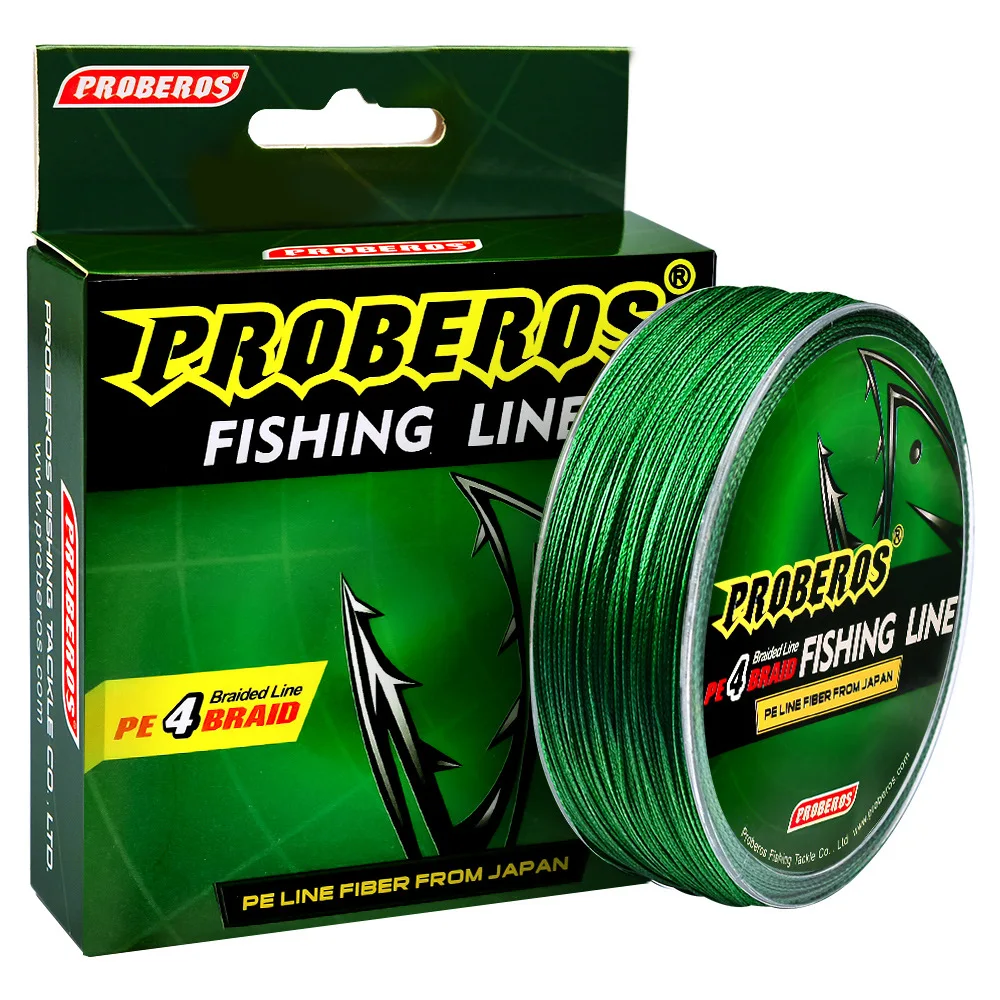 Línea de pesca trenzada de 4 hebras, multifilamento de 6LB-100LB, 100M, 300M, pesca de carpa, alambre trenzado japonés, accesorios de pesca, línea de Pe - imagen 2