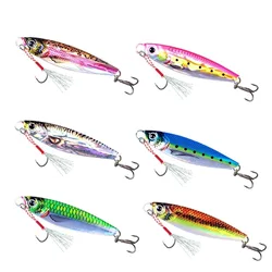 7g pesca Jigging cebo Artificial aparejos impresión 3D láser plantilla de Metal señuelo de pesca Ideal para pesca en el mar caña de pescar al aire libre