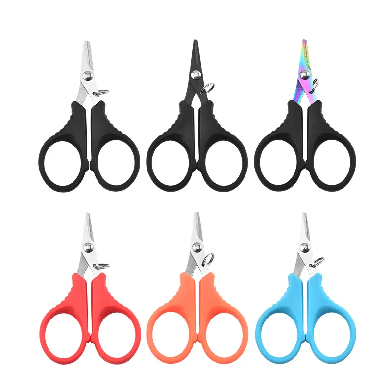 Alicates de tijera de pesca de acero inoxidable con revestimiento de titanio, cortador de línea trenzada de PE, accesorios de herramientas de pesca de carpa - imagen 4