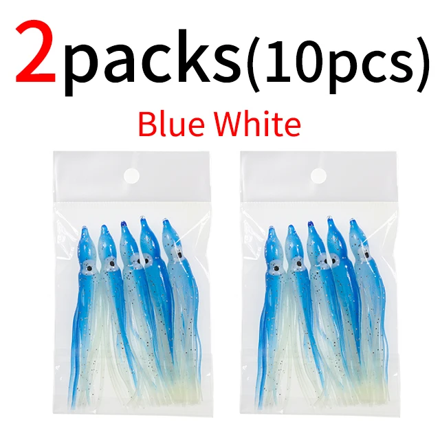 10pcs blue white