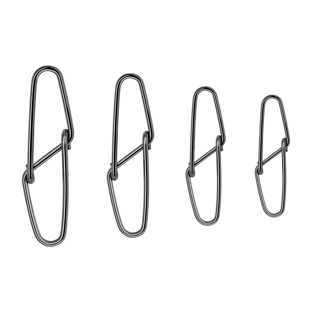 50 Uds. Pin de doble botón de diamante conector de acero inoxidable gancho anillo de conexión accesorios de pesca anillo de horóscopo conector de señuelo - imagen 5