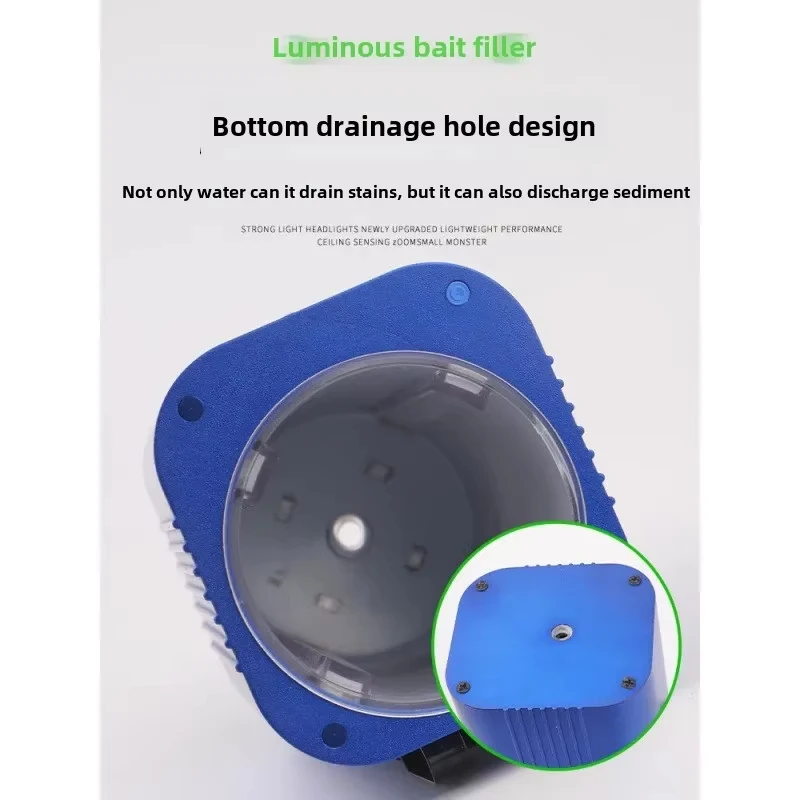 Señuelo de pesca automático de aleación de aluminio con brillo Uv, acumulador de luz de relleno, taza de cebo luminosa Led, plantilla de calamar, relleno, luz de carga USB - imagen 3