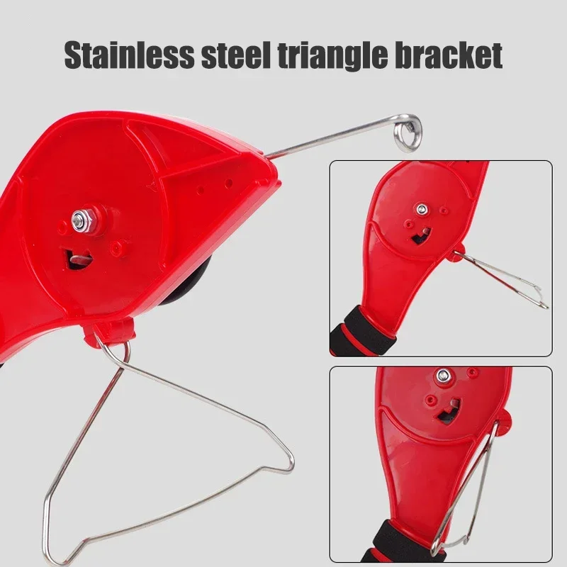 Mini caña de pescar de hielo portátil, juego de soporte de carrete, equipo de pesca sin instalación, caña de pescar corta, Invierno - imagen 3