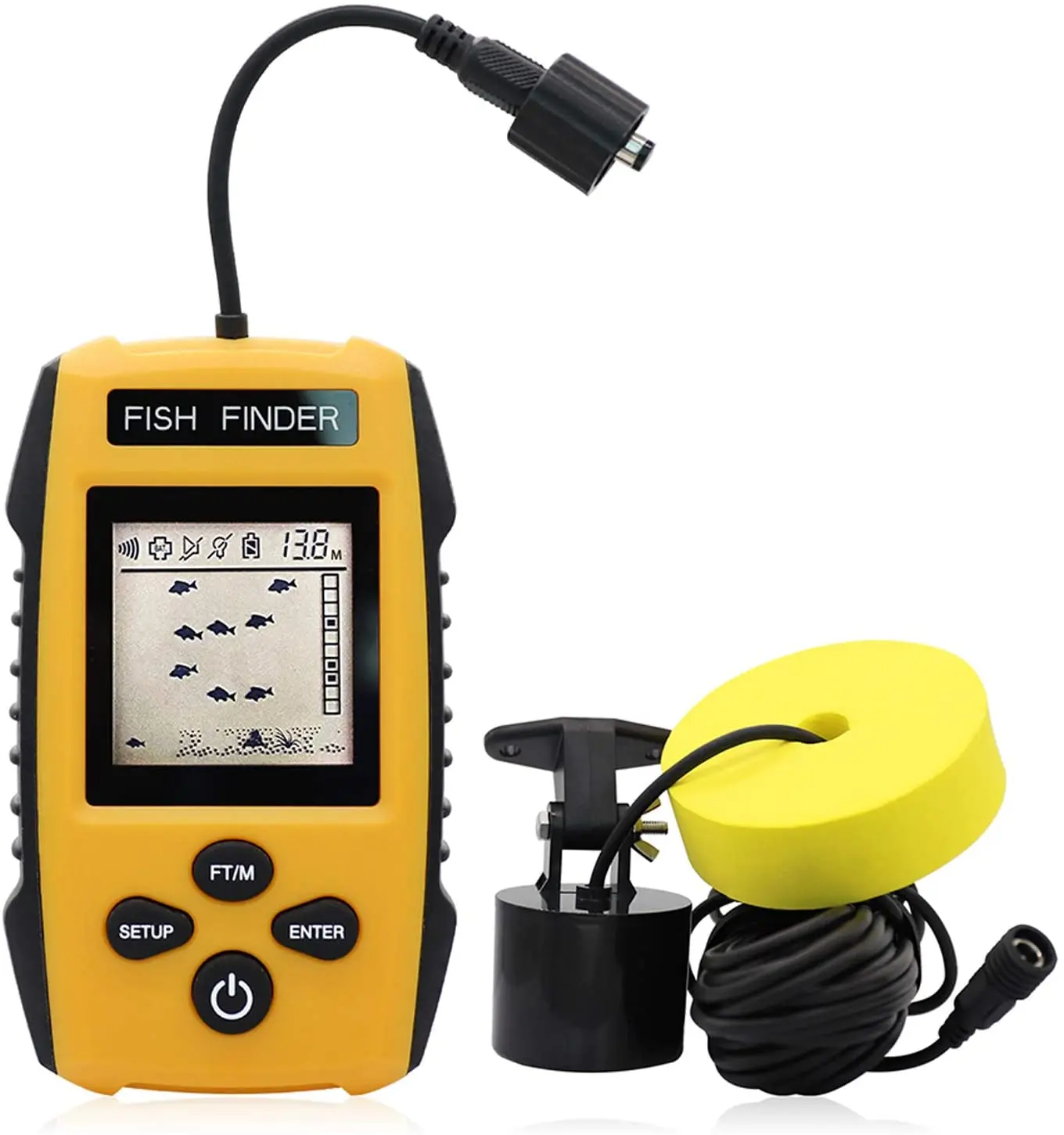 2023 nuevo buscador de peces inteligente Sonar alerta de pesca buscador de peces ecosonda subacuática Detector de pesca portátil - imagen 5