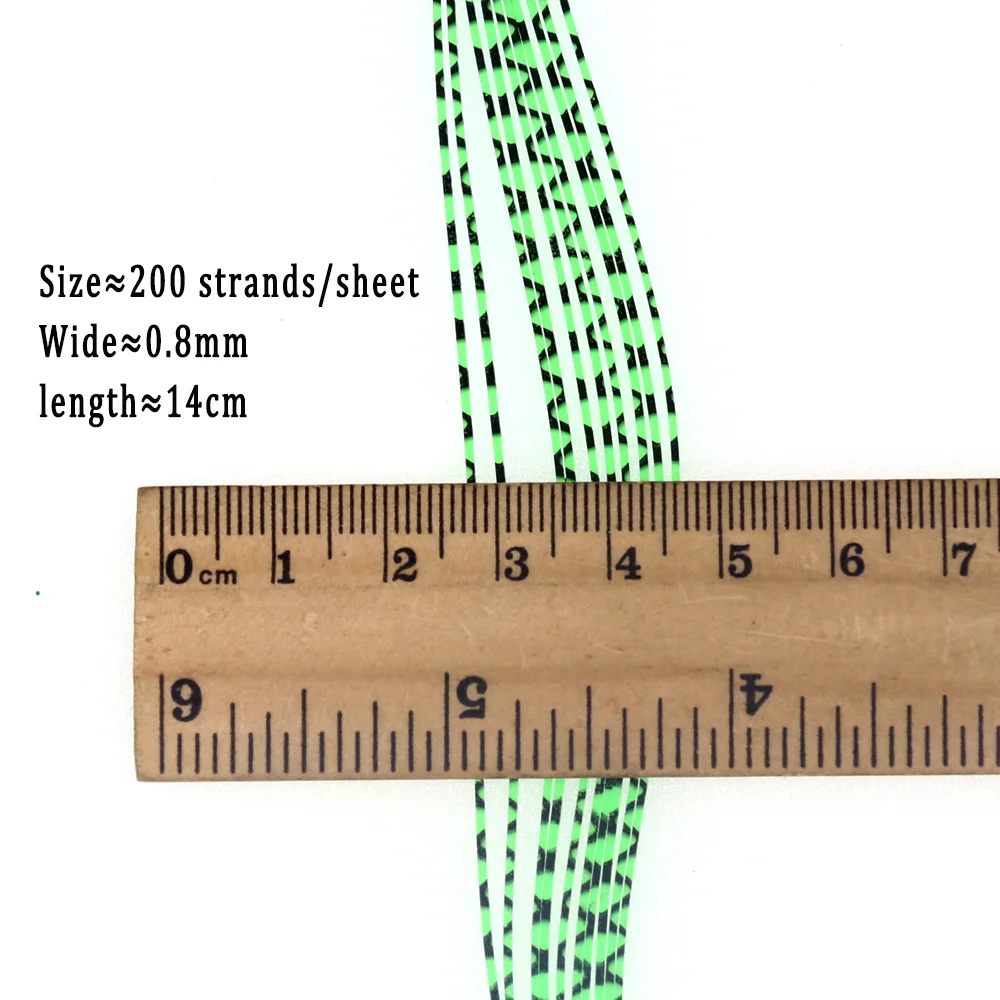 Wifreo-falda de goma de silicona con capas, Material de falda de pierna de goma para Spinnerbaits, Buzzbaits y plantilla de cuchara, señuelo para pesca en agua salada, mosca - imagen 3