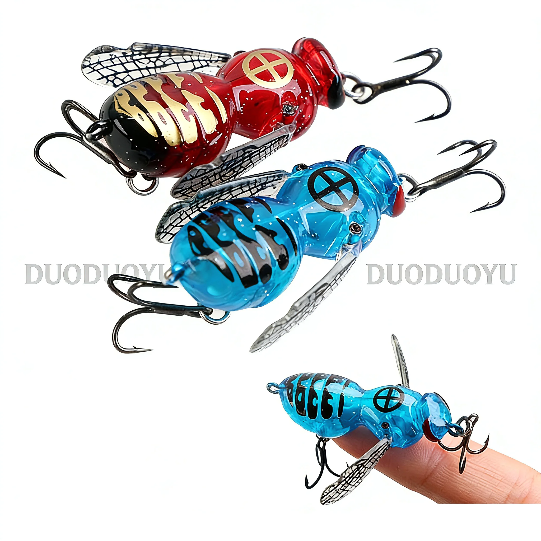 Señuelo biónico de insecto DUODUOYU con diseño realista