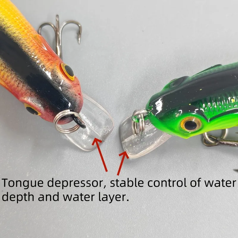 5 uds señuelo mecedora Crankbait plástico de hundimiento lento cebo Artificial realista adecuado para pesca en agua dulce y salada - imagen 4