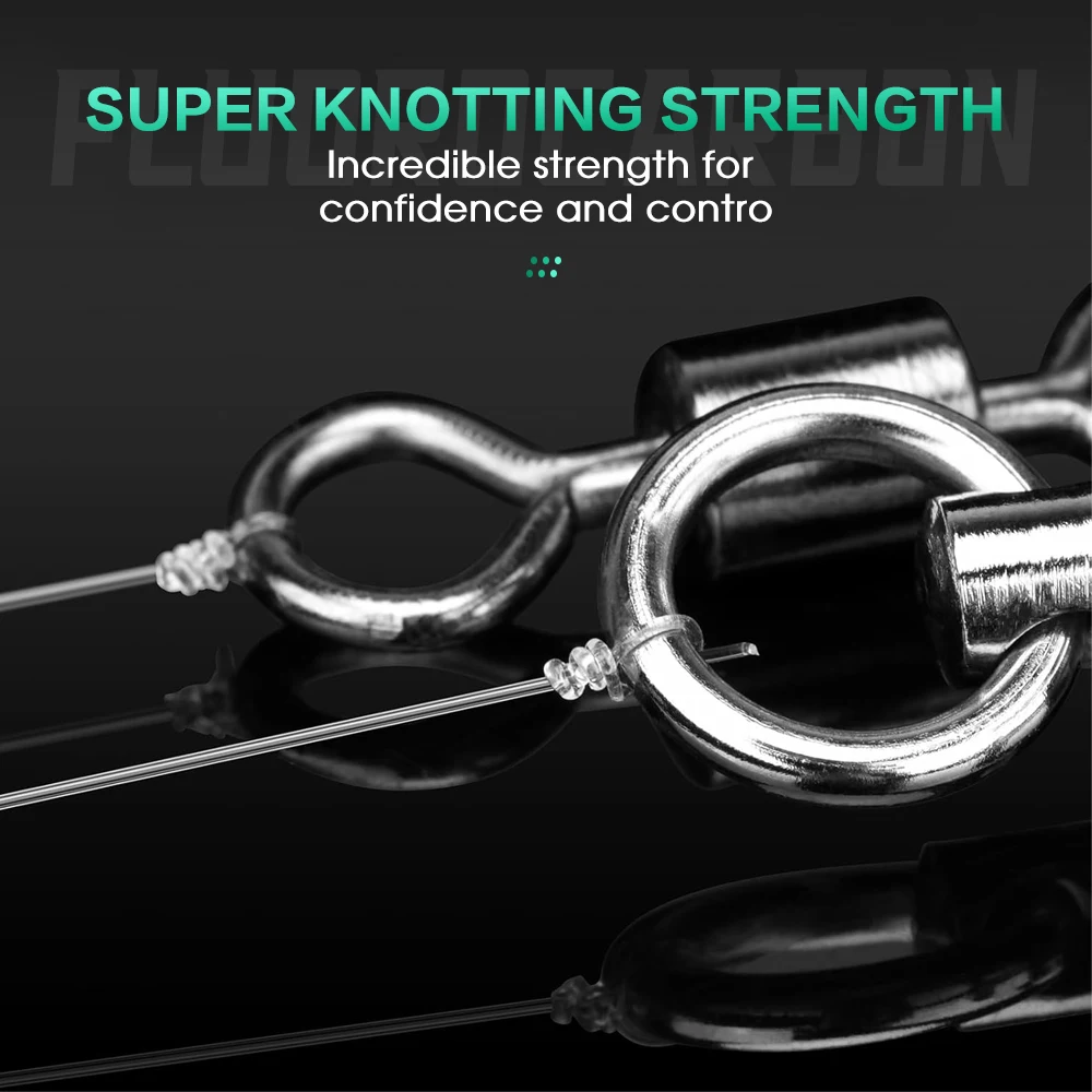 ZUKIBO-sedal de pesca de fluorocarbono 100%, Material líder japonés, alta claridad, sensible, altamente resistente a la abrasión, hundimiento rápido - imagen 3