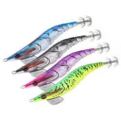 Reino 2.5 #   3.0 #   3.5 #   EGI-cebo de calamar de hundimiento lento, anzuelos de calamar, pesca en el mar, pulpo, sepia, señuelos de Jigging artificiales luminosos