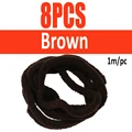 8pcs Brown