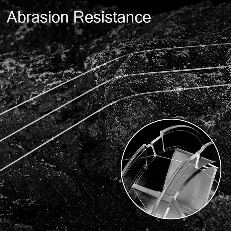 100m 100% línea de Pesca de fluorocarbono Real monofilamento altamente resistente a la abrasión Invisible fibra de carbono carpa líder línea Pesca - imagen 5