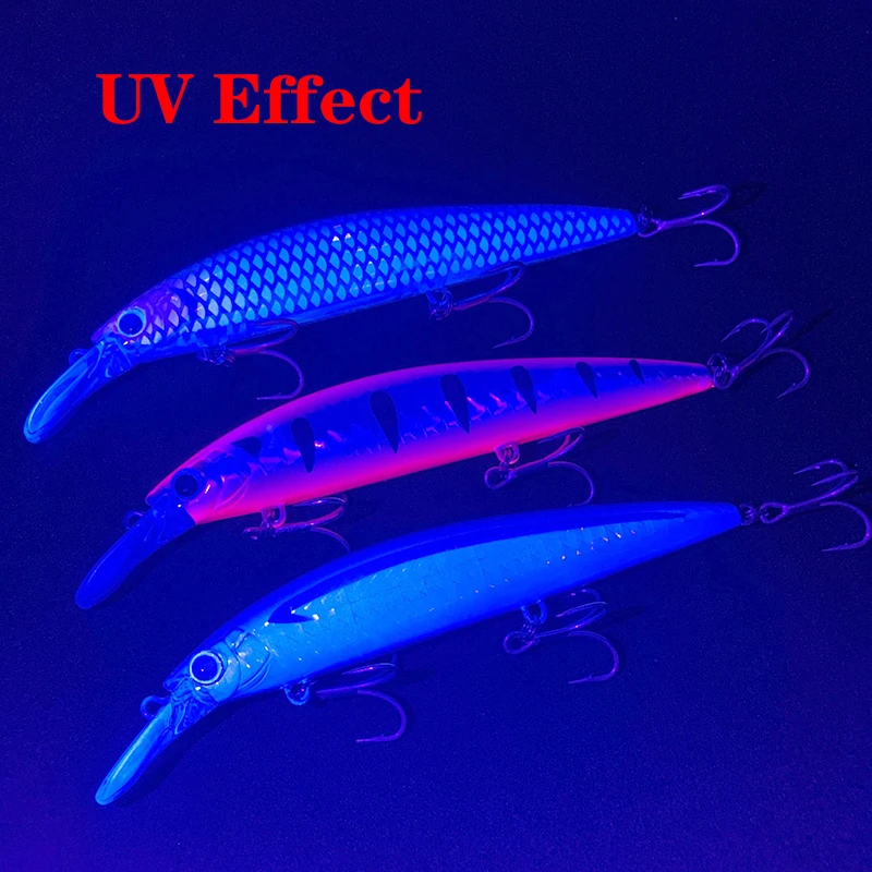 Señuelos de Pesca Testar de 110mm y 36g, cebos de pececillo de hundimiento pesado, Wobblers de fundición larga costera de 110S, Jerkbait láser UV japonés, Pesca de lubina - imagen 5