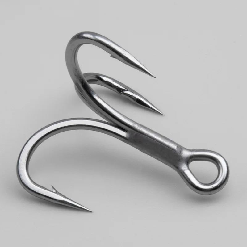 6062 3X 4X 5X 10 unids/bolsa 1 # -14 #   Anzuelo triple híbrido fuerte de alto carbono, 1/0-3/0, gran juego de agua salada, anzuelos triples de pesca fuertes - imagen 5