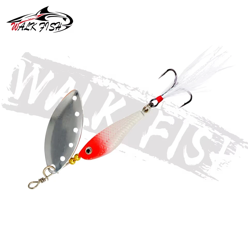 WALK FISH 1 Uds. 16,5g VIB giratorio venta al por mayor compuesto giratorio lentejuelas plumas en forma de pez plomo cebo para peces equipo de pesca Metal - imagen 5